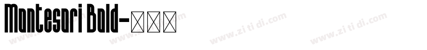 Montesori Bold字体转换